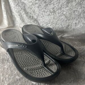 CROCS Black and Gray Sandals